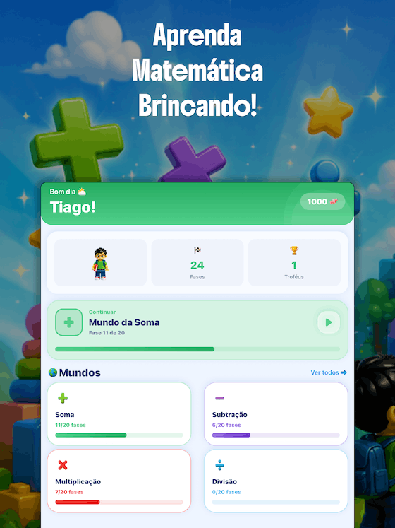 Tela do jogo Jornada dos Números